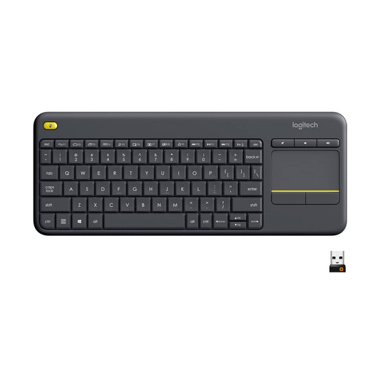 51yjnWJ5urL._SL1500.jpg Wireless Keyboard with Touchpad for TV and PC Control - Image 1