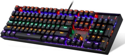 Rainbow LED Backlit Mechanical Gaming Keyboard
