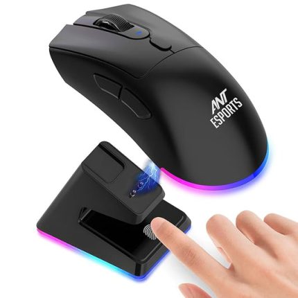 Wireless Optical Gaming Mouse Black with Charging Dock