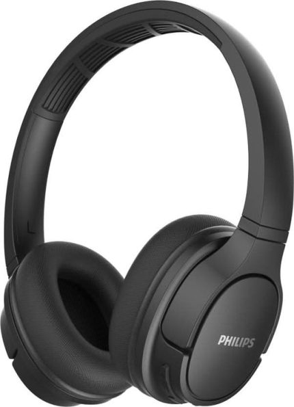 Black Wireless On-Ear Bluetooth Headphones with Mic